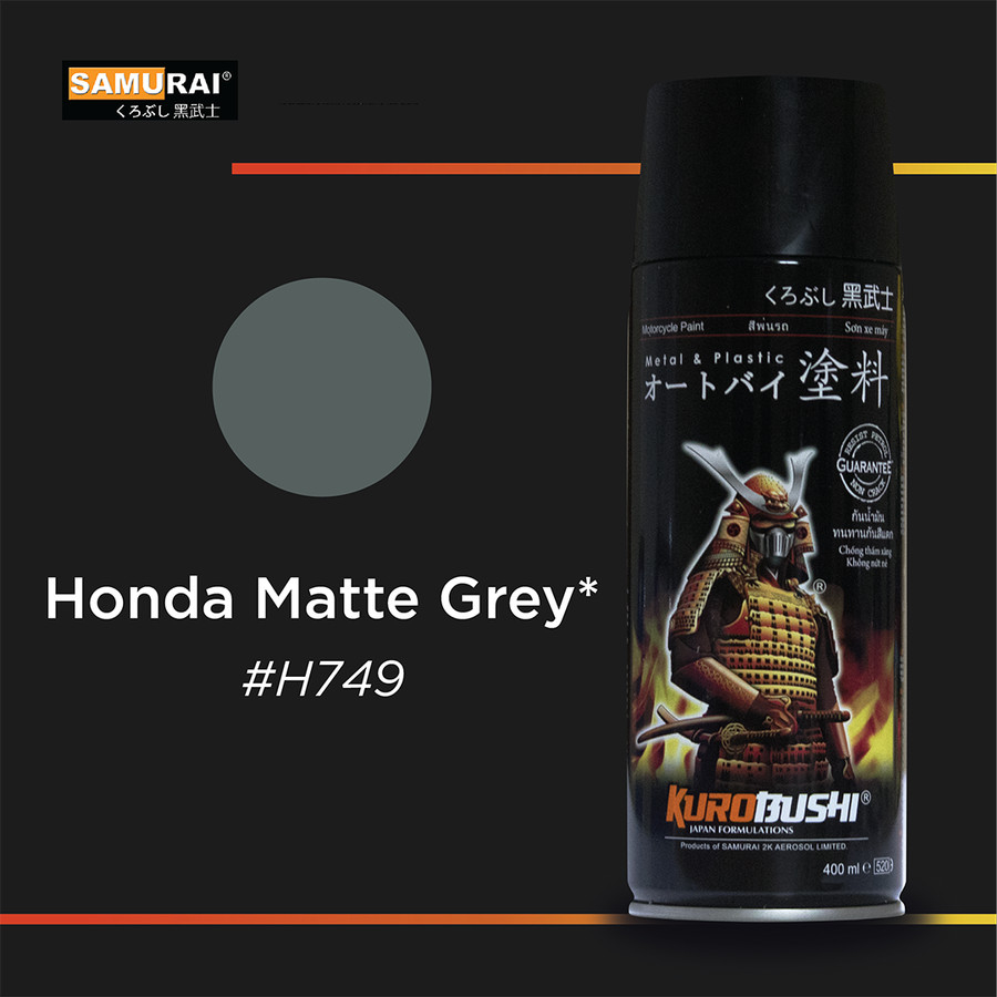 SAMURAI PAINT Cat Semprot/Pilox Honda Matte Grey H749*