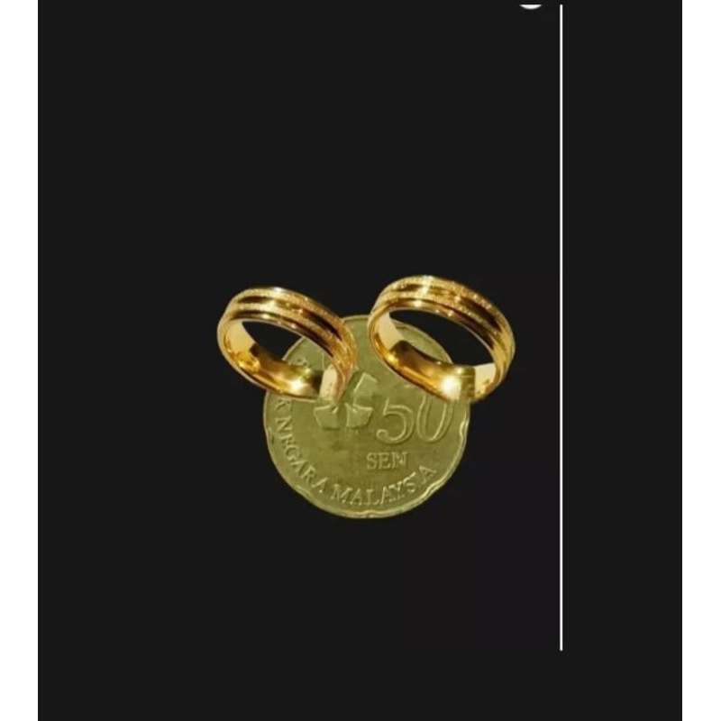 2PCS CINCIN,,cicin koin emas asli dari coin Malaysia