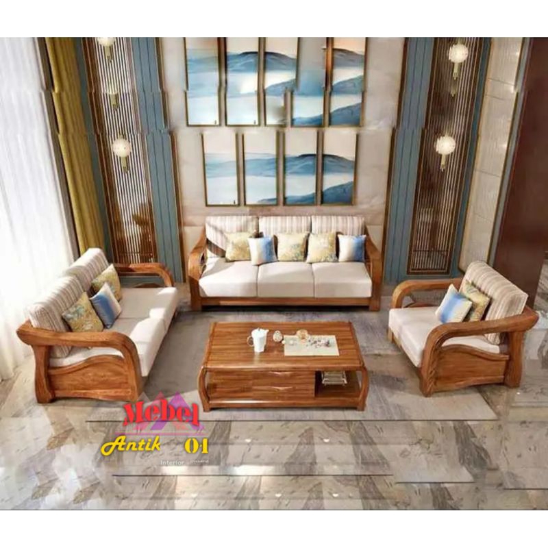 Kursi tamu jati solid modern jepara