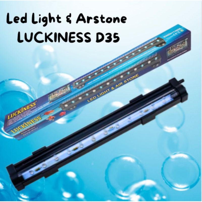 Lampu aquarium LED LUCKINESS AIRSTONE D35 airstone