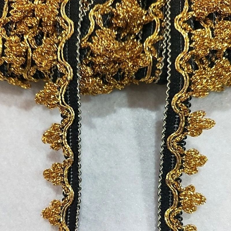 Renda Bordir Kombi Gold METERAN