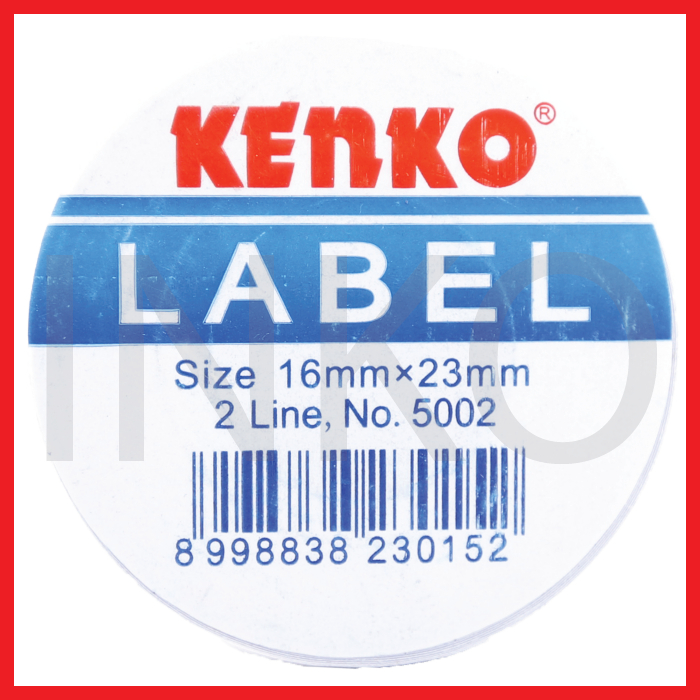 

KENKO PRICE LABEL 16MMX23MM 2 LINE 10 ROLL