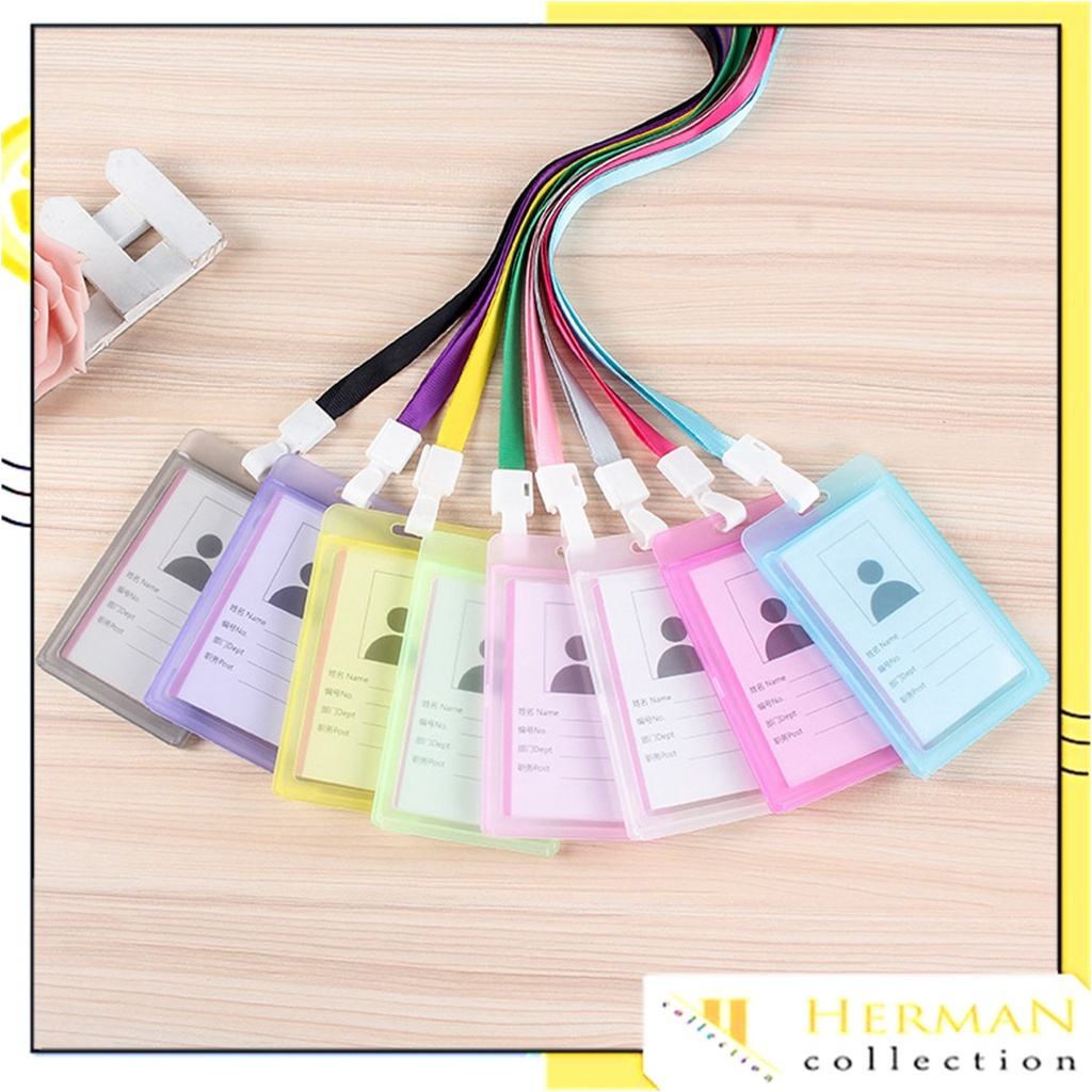

Bantex ID Card Holder Name Tag Lanyard - Tempat kartu identitas berbahan PLASTIK dengan kualitas tinggi
