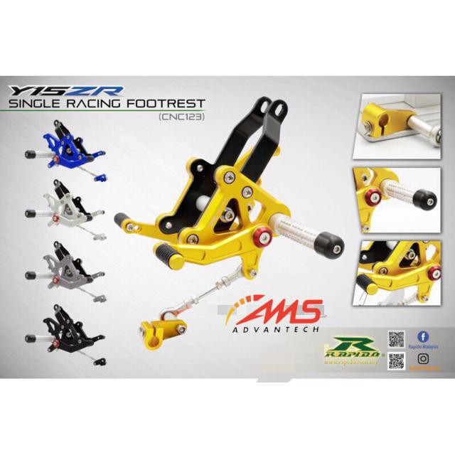 Footstep UNDERBONE UB RAPIDO MXKING Z15ZR MX150 SUPRA GTR SONIC SATRIA FUFI original RAPIDO MALAYSIA
