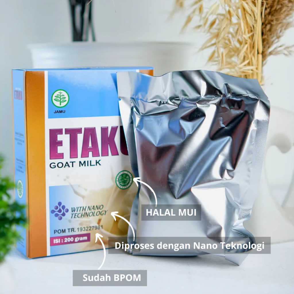 

Susu Kambing Etawa Penggemuk Badan Anak dan Dewasa Bpom Susu Kambing Etawa Bubuk 200gr NEW ETAKU GOAT MILK