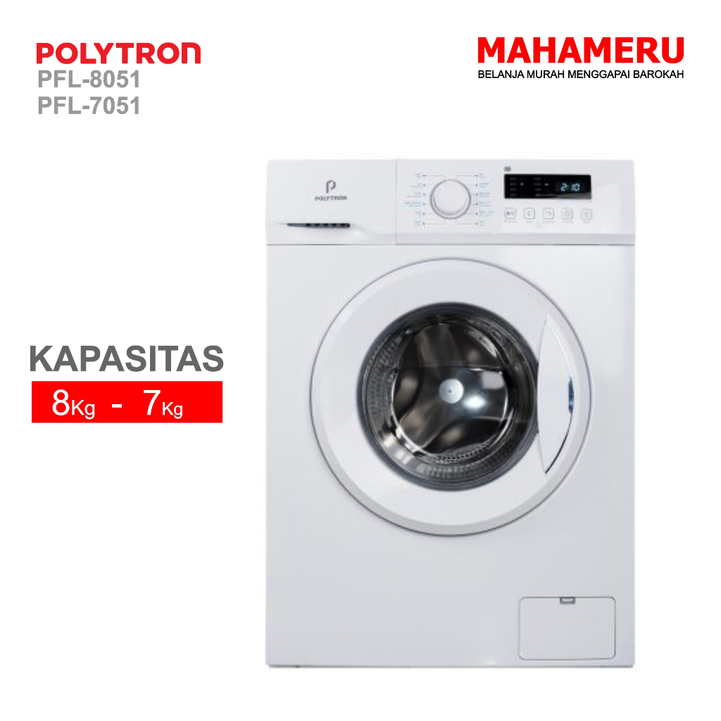 Mesin Cuci Front Loading POLYTRON PFL 8051