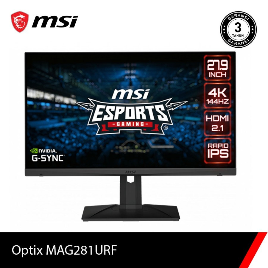 MSI Optix MAG281URF 28 Inch Monitor - UHD IPS 144Hz 1ms HDR400
