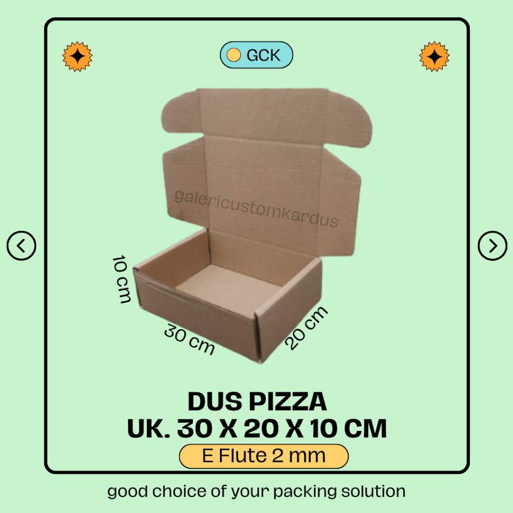

(min. order 10) Duz Pizza Kunci kanan kiri Gift Box Hampers Kardus Packing 30x20x10