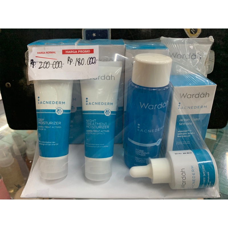 Wardah Acne derm sepaket paket hemat