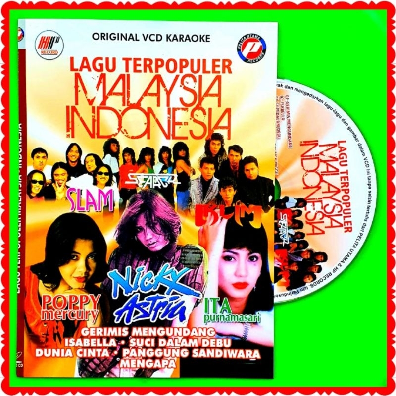 KASET ORIGINAL VCD KARAOKE LAGU MALAYSIA INDONESIA-KASET VCD KARAOKE DUET-KASET CD KARAOKE-KASET DPD