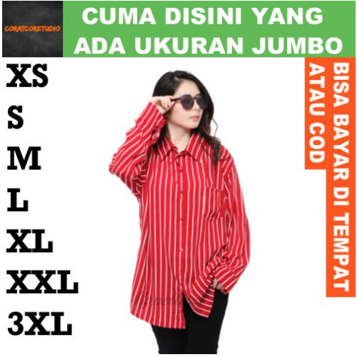 FortKlass FORTGLASS RISRUS FASHION Snowshop XXXL 3XL XXL XL L M S XS Kemeja Wanita Hem Cewek Jumbo B