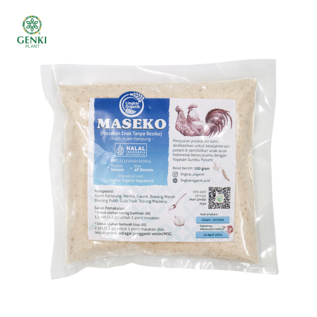 

Lingkar Organik Maseko Kaldu Ayam Refill - 100 g