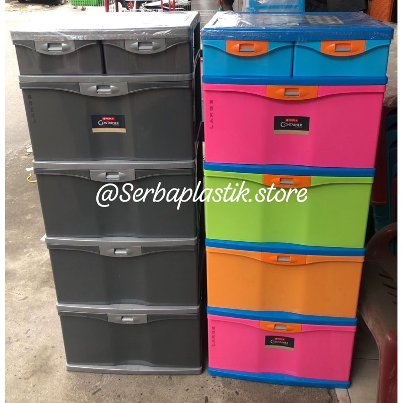 Lemari plastik / laci plastik / lemari baju / lemari lionstar laci baju tebal / laci baju lion star 