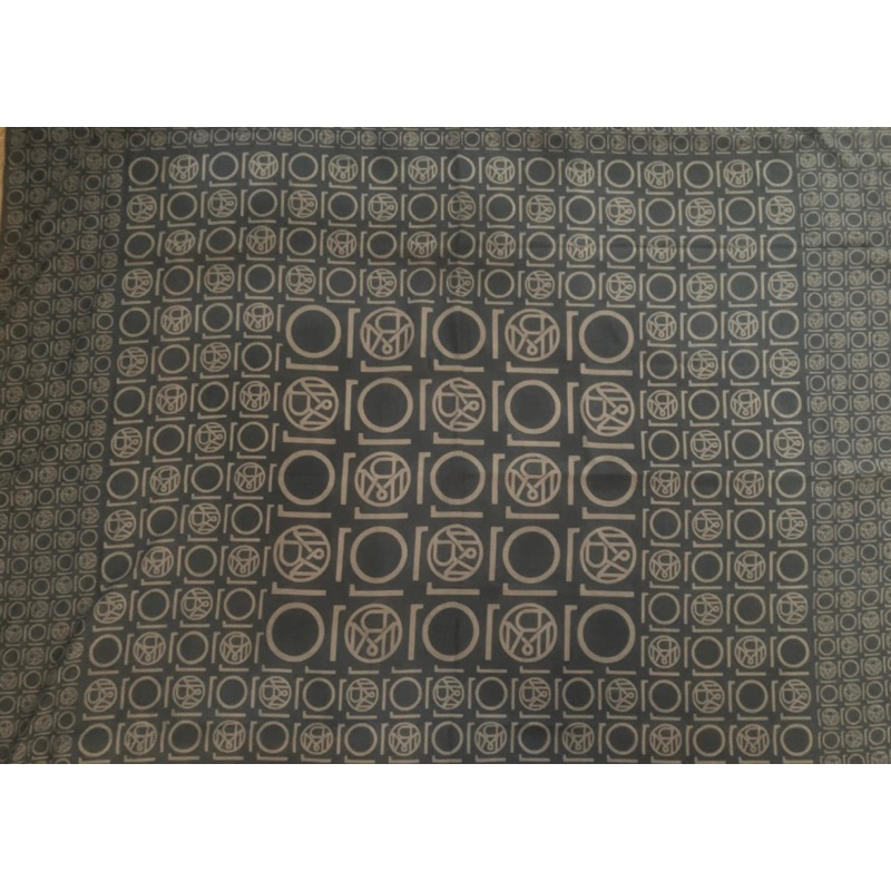 Bismillah..Preloved Like New RiaMiranda Monogram 10Th Anniversary Series Scarf, Black