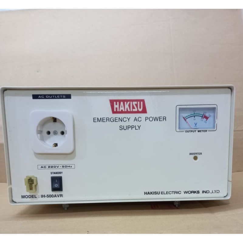HAKISU EMERGENCY AC POWER SUPPLY IH 500 AVR INVERTER