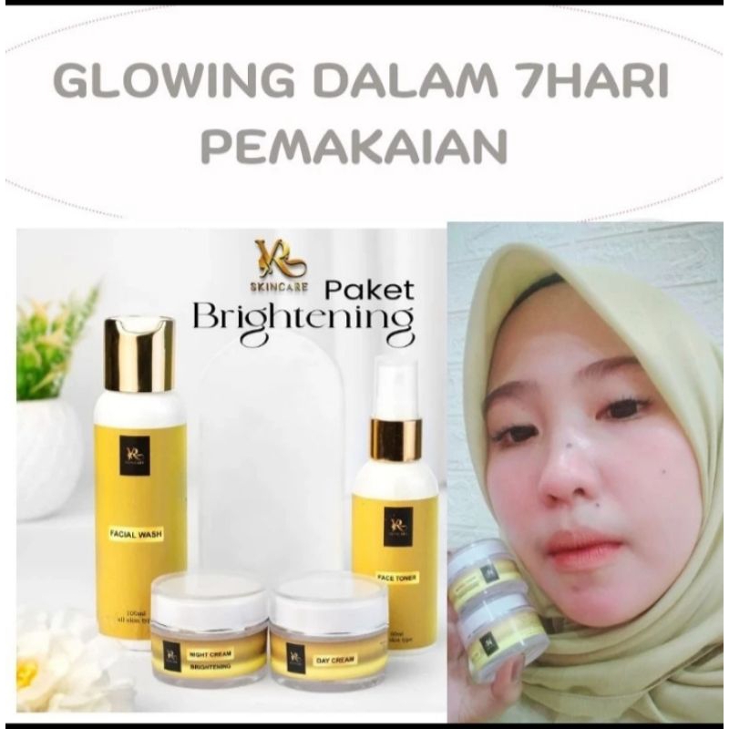 PAKET SKINCARE/PEMUTIH WAJAH YR SKINCARE BPOM PUTIH CEPAT BIKIN GLOWING