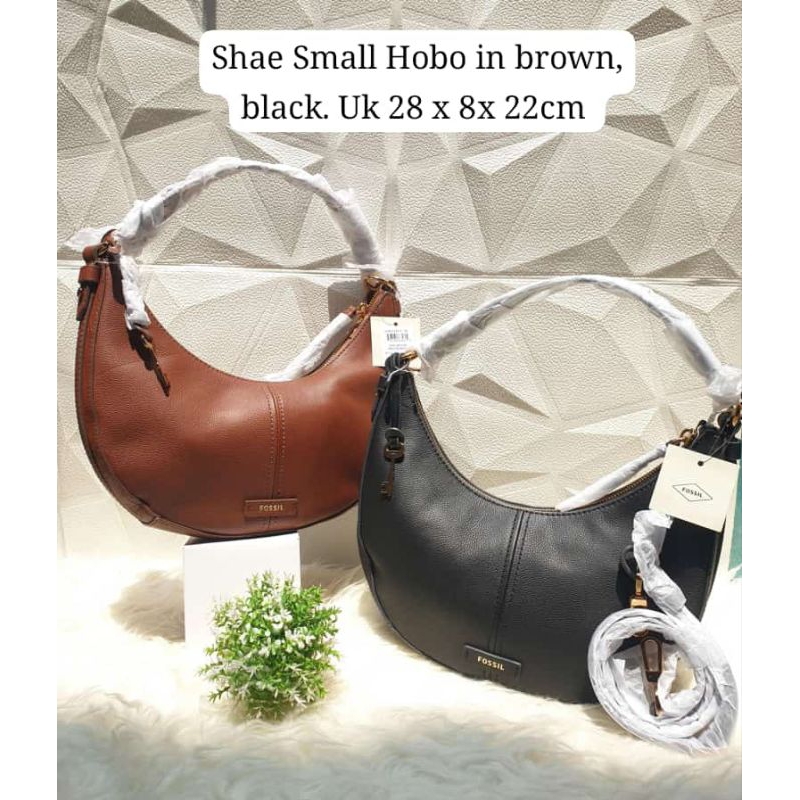 Tas Wanita FossilOriginal Shae Small Hobo Brown-Black