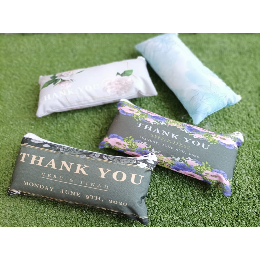 

Tas Pensil Motif Bunga Dompet Printing Custom Tulisan