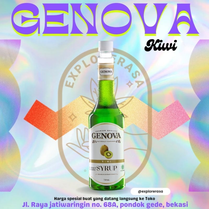 

Genova syrup rasa kiwi isi 750ml