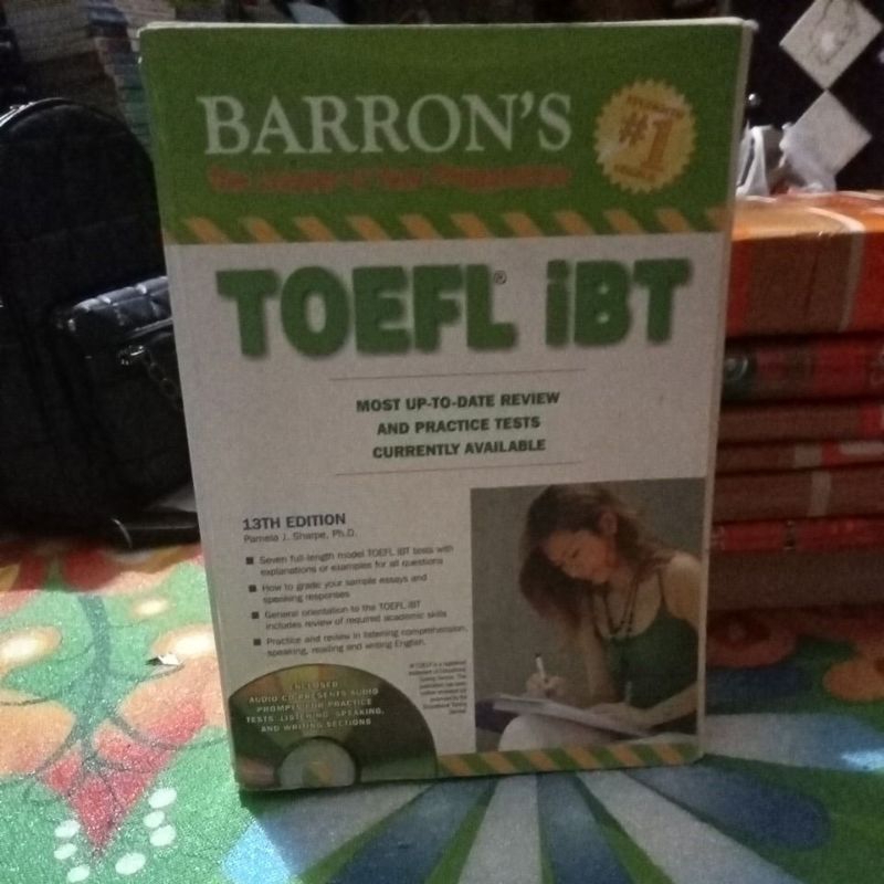BUKU ORIGINAL TOEFL IBT BARRON'S 13 THN EDITION