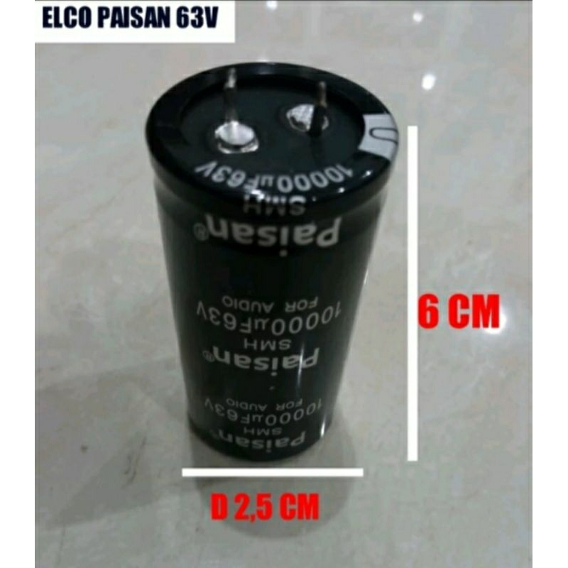 Elco Paisan 10000uf 63v SMH Original