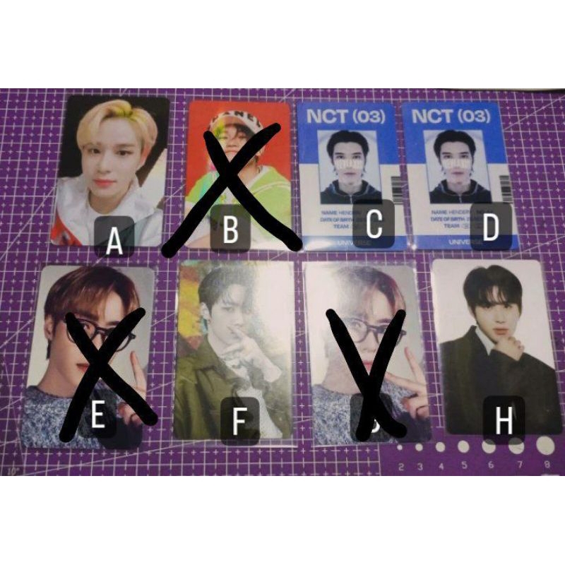 Wts photocard Jungwoo Chenle candy hottracks Hendery id universe kun nct home kun universe Jungwoo g