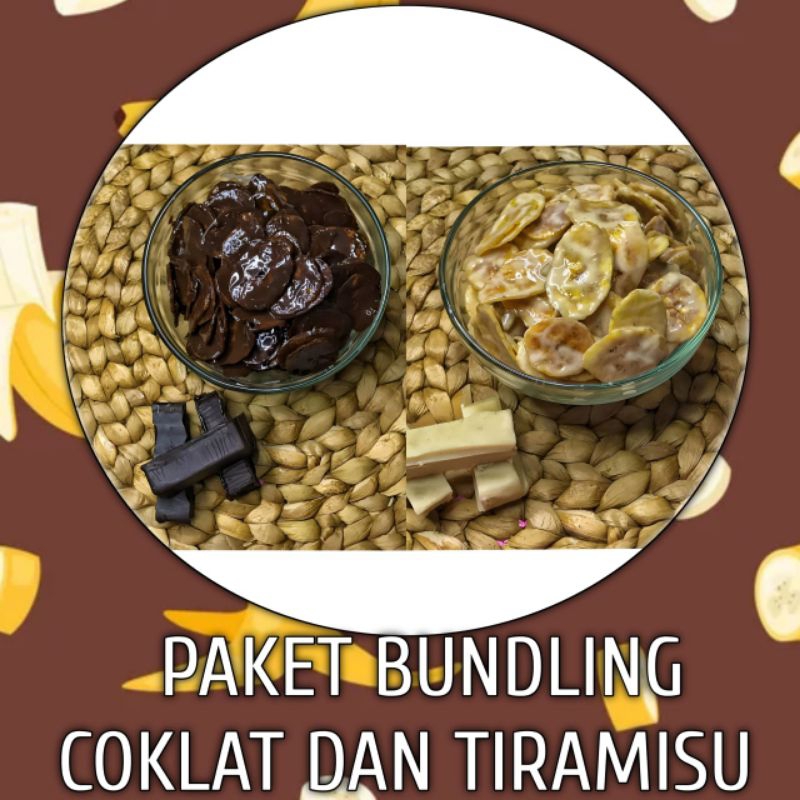 

PAKET BUNDLING Keripik Pisang Lumer Rasa Coklat Dan Tiramisu