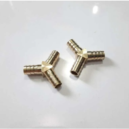 Kuningan Sambungan Selang Gas Cabang 3 Y - Nepel Kuningan sambungan Selang Gas 11 mm 3/8