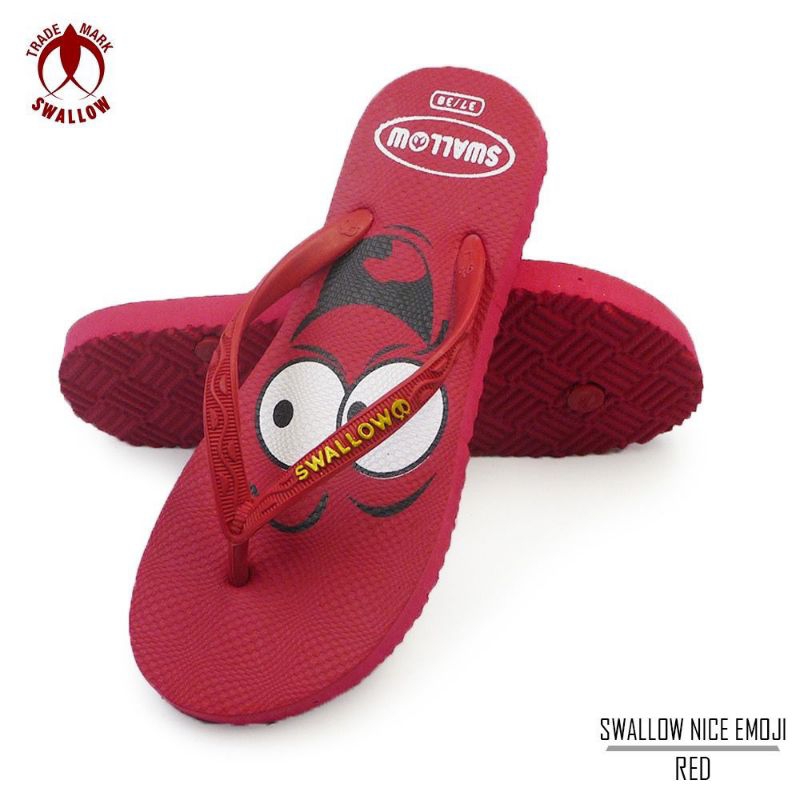 GROSIR Sandal Jepit Wanita - Sandal Swallow Nice Emoji Terbaru Swallow Ladies Modern (GROSIR)