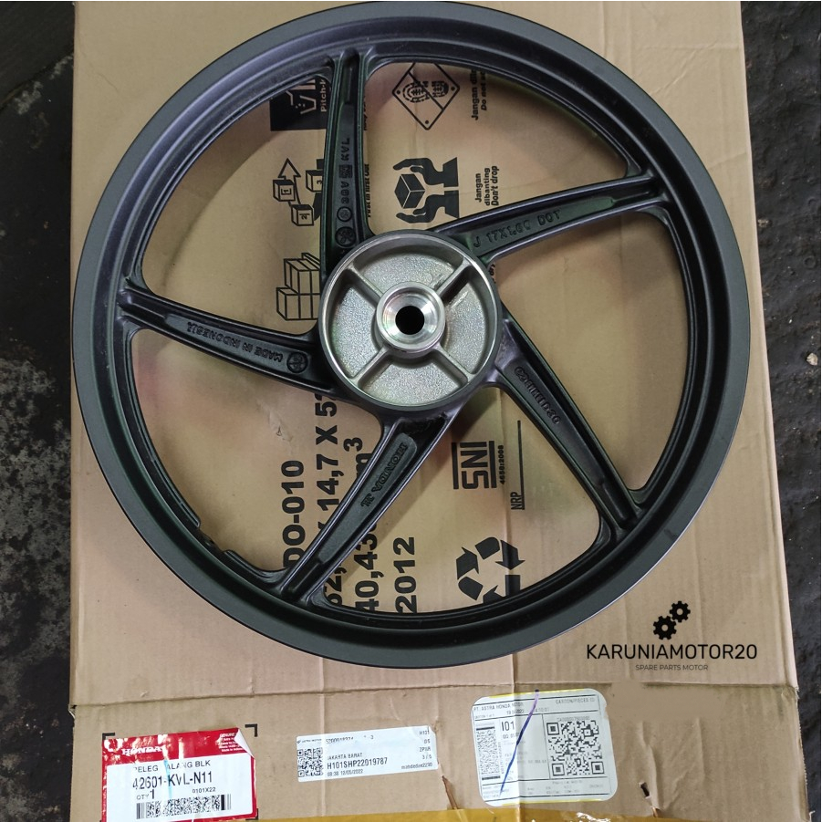 Velg Racing Belakang Supra X 125 Cakram Original AHM 42601-KVL-N11