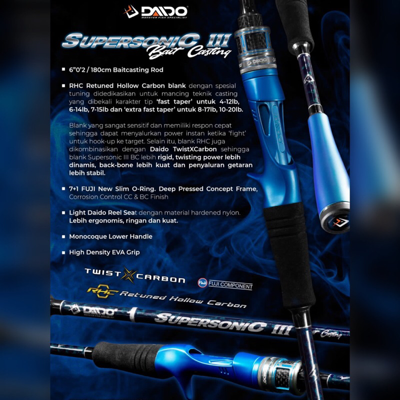 Joran BC Daido SuperSonic III Baitcasting Ring Fuji