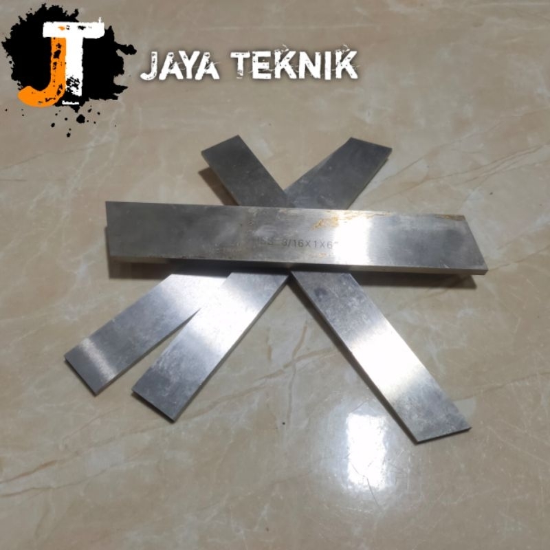 Pahat Bubut HSS 3/16 × 1 × 6 Inci Rectangular Flat Cut Good Quality Steel