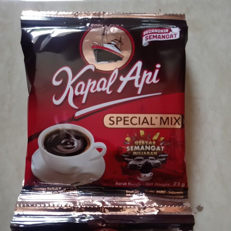 

Kopi kapal api mix 1 renceng 10 sachet