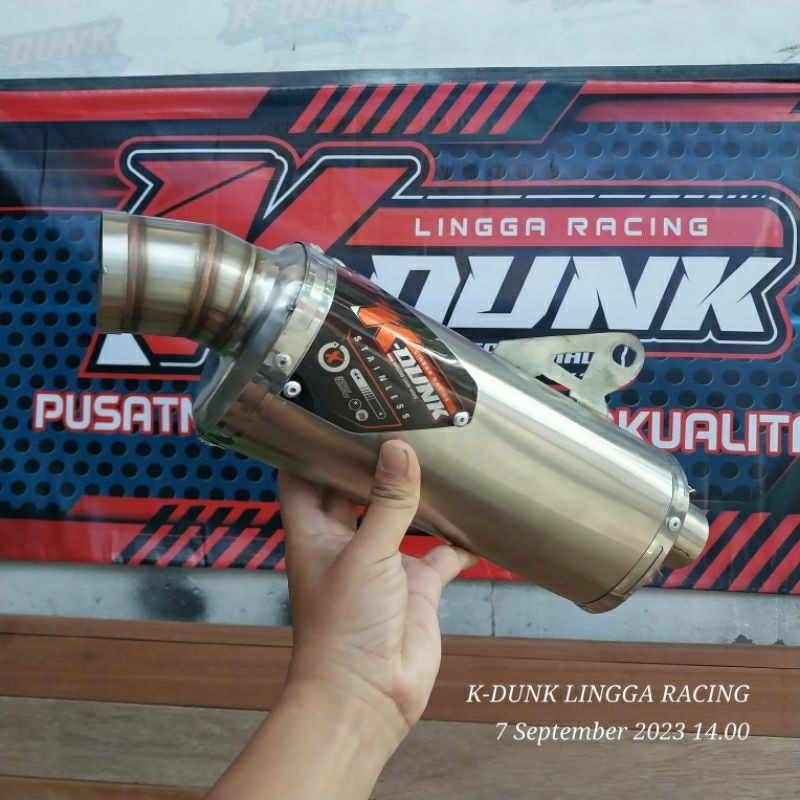 Tabung Slincer Knalpot(Oval) K-DUNK trioval series inlet38