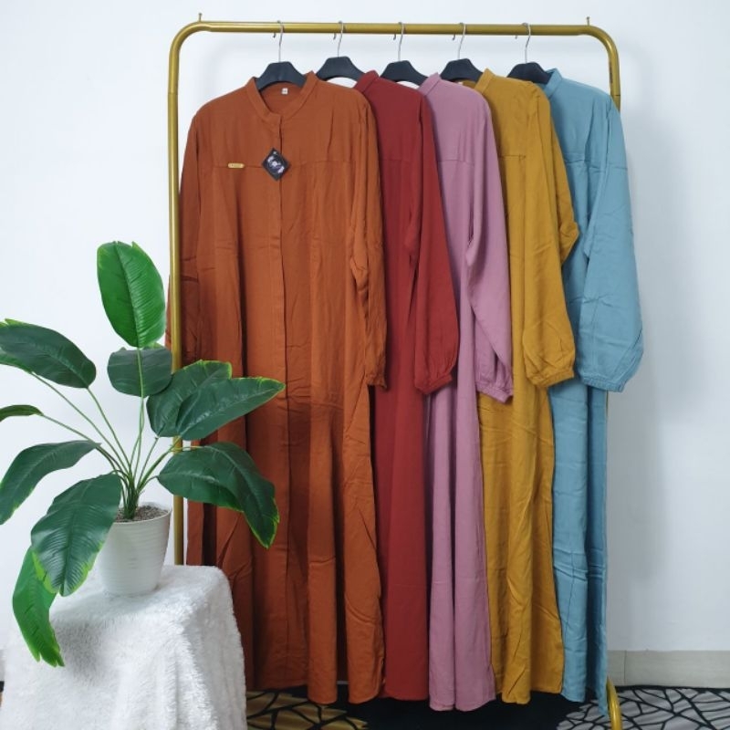 Gamis Katun Toyobo Amanda Jumbo Polos Premium