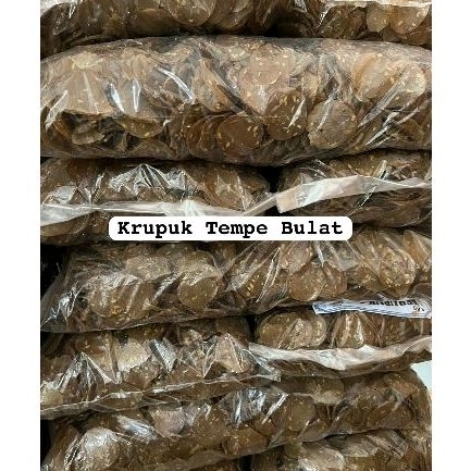 

kerupuk tempe bulat mentah