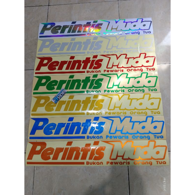 stiker perintis muda cutting