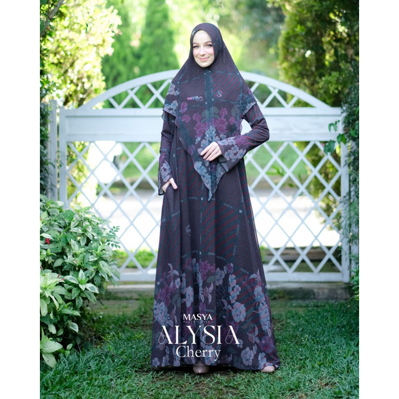 [MADENIA SYARI_MASYA] GAMIS SYARI TERBARU / DRESS SET PRINTING “ ALYSIA SET ” BY MASYA