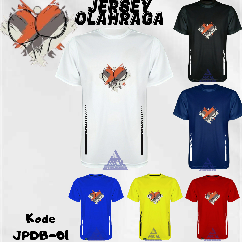 JPDB-01 SETELAN JERSEY PINGPONG TENIS MEJA BET HEART PREMIUM DEWASA JERSEY TENIS MEJA KAOS TENIS MEJ