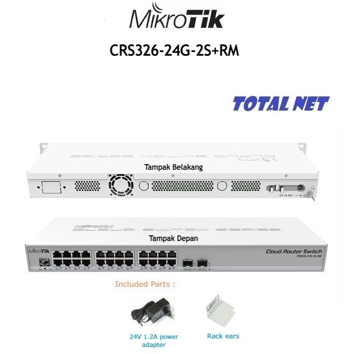Mikrotik Routerboard CRS326-24G-2S+RM CRS326