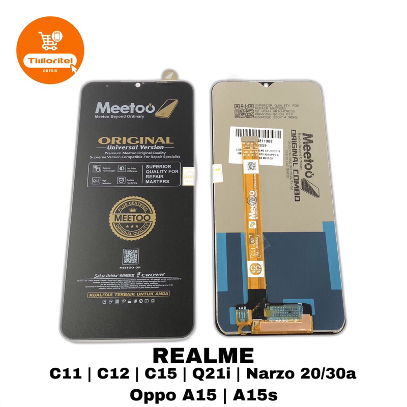 LCD TOUCHSCREEN REALME C11 / C12 / C15 / Q2I / NARZO 20 / NARZO 30A / OPPO A15 / A15S / A16 / A16E /