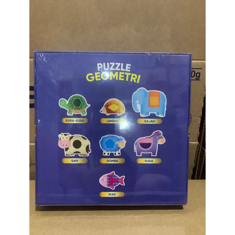 Puzzle Geometri hewan