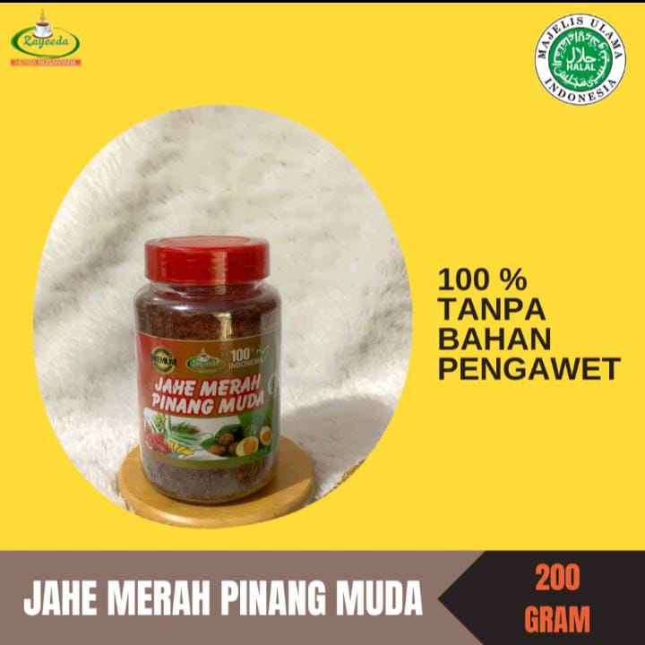 

JAHE MERAH PINANG MUDA / BUBUK / ZAYEEDA / MINUMAN INSTAN / 100% ALAMI TANPA BAHAN PENGAWET