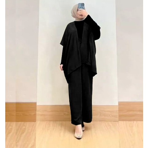 TWO PIECE SET CARDIGAN WANITA KOREAN STYLE TRENDY