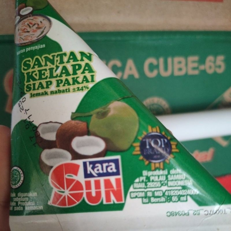 

Sun kara 65ml Santan kelapa siap pakai