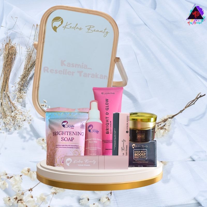 Kedas Beauty Paket Komplit| Paket Glowing| Pencerah Wajah| Penghilang Jerawat
