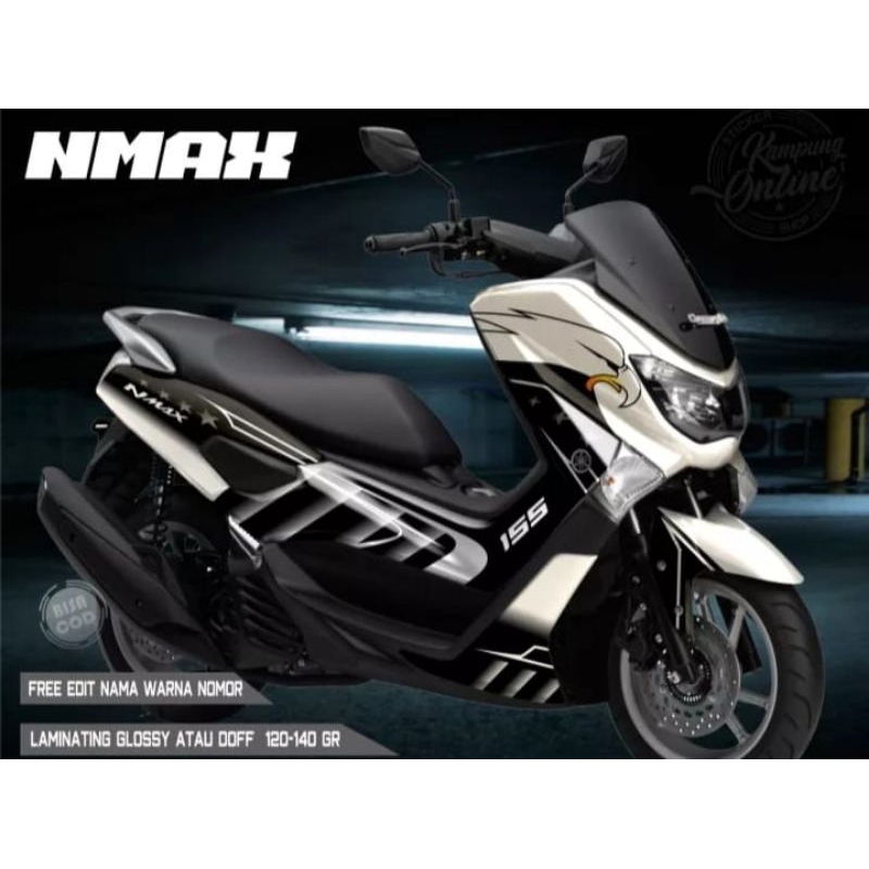 sticker decal fullbody Yamaha New nmax motip elang variasi