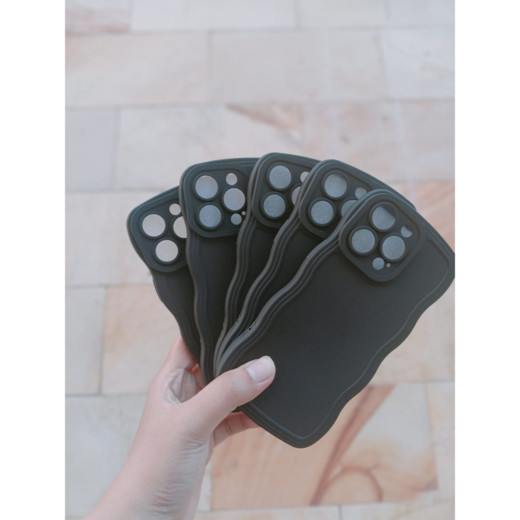 CASE GELOMBANG HITAM SAMSUNG A02 / A02S /A01 / A01 CORE / A13 / A23 / A33 / A53 / A73 / A12 (BINTANG