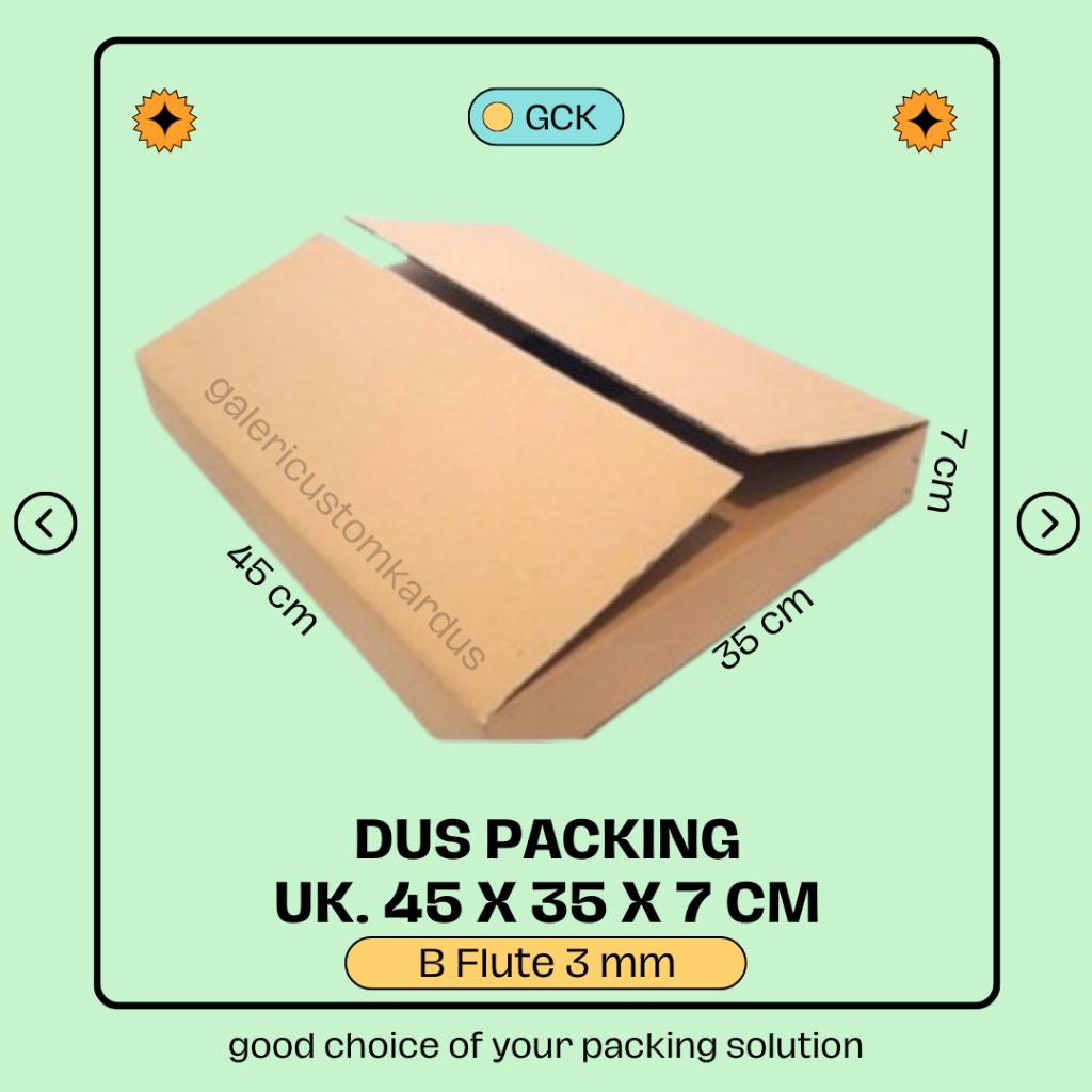 

Kardus Packing Box Barang Dus Pindahan 45x35x7 (Min Order 5)