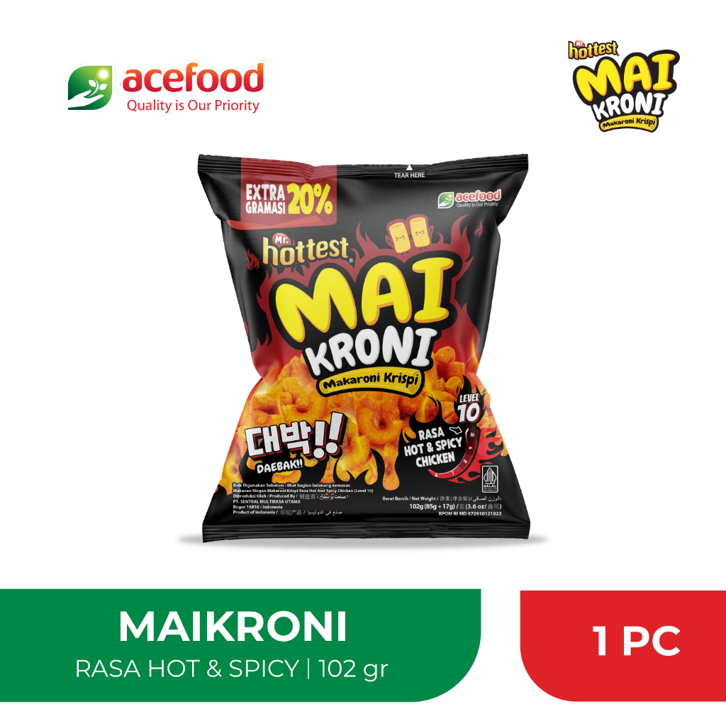 

Mr Hottest Maikroni 102 gr Rasa Hot & Spicy Chicken